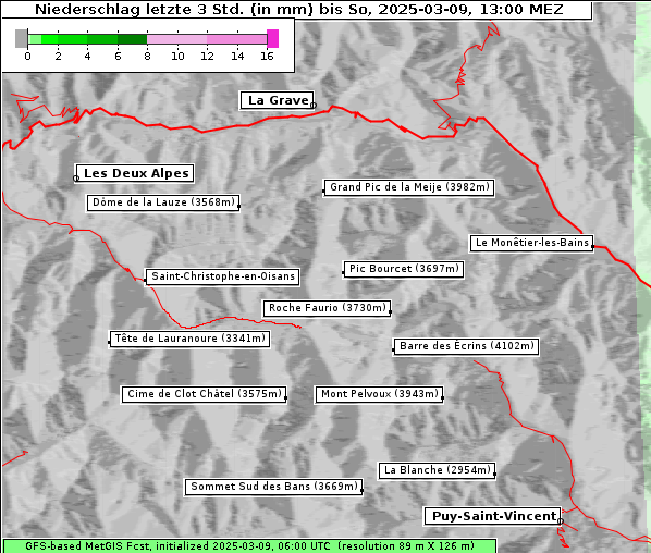 Niederschlag, 9. 3. 2025