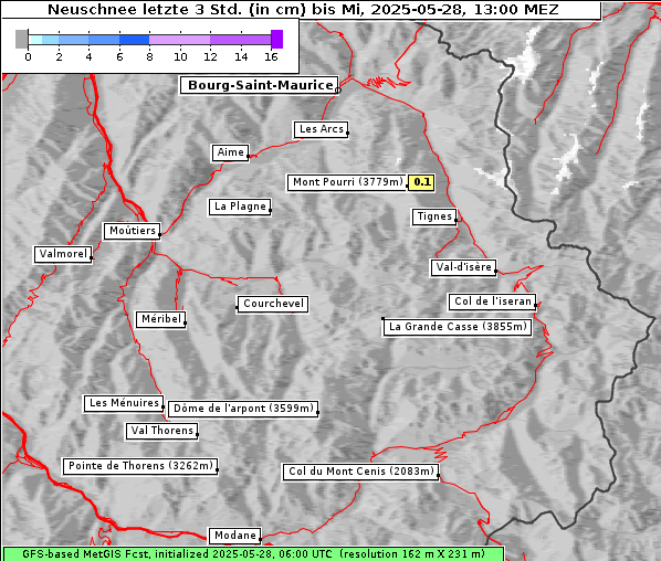 Neuschnee, 28. 5. 2025