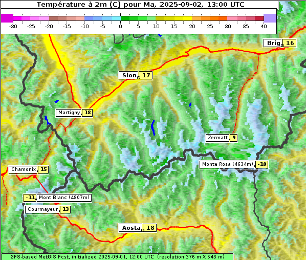 Temperatur, 2. 9. 2025