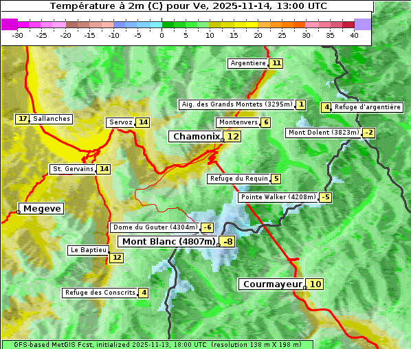 Temperatur, 14. 11. 2025