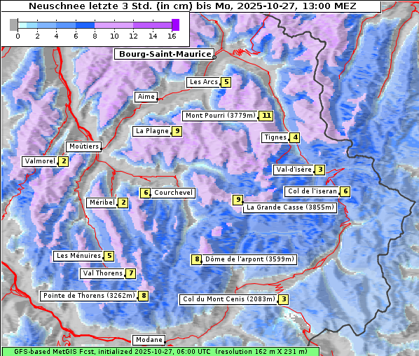 Neuschnee, 27. 10. 2025