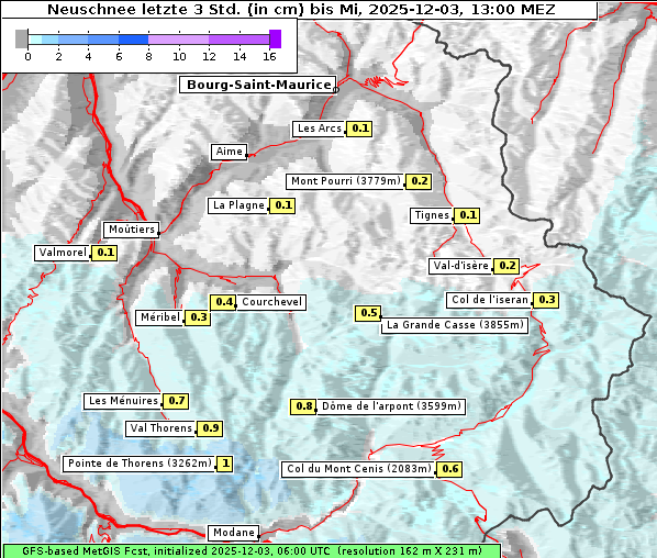 Neuschnee, 3. 12. 2025