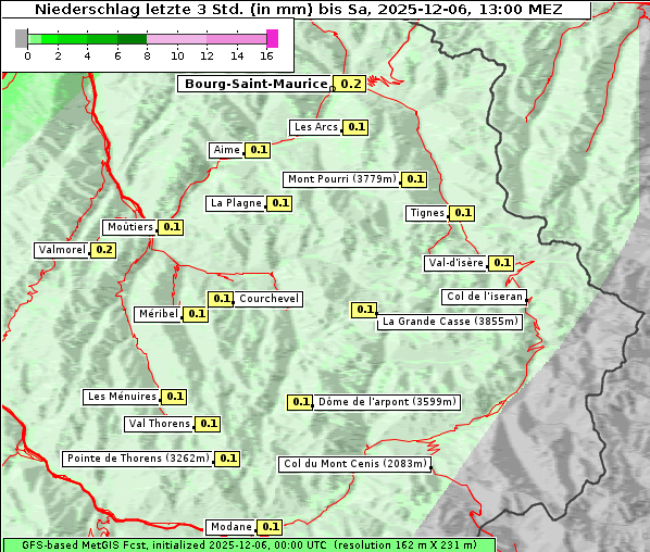 Niederschlag, 6. 12. 2025