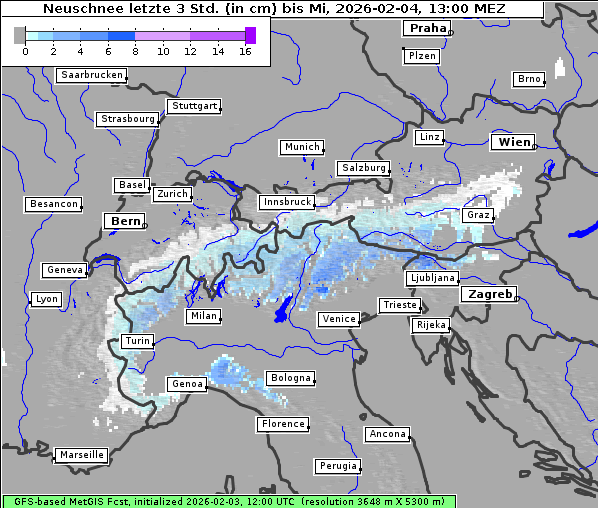 Neuschnee, 4. 2. 2026