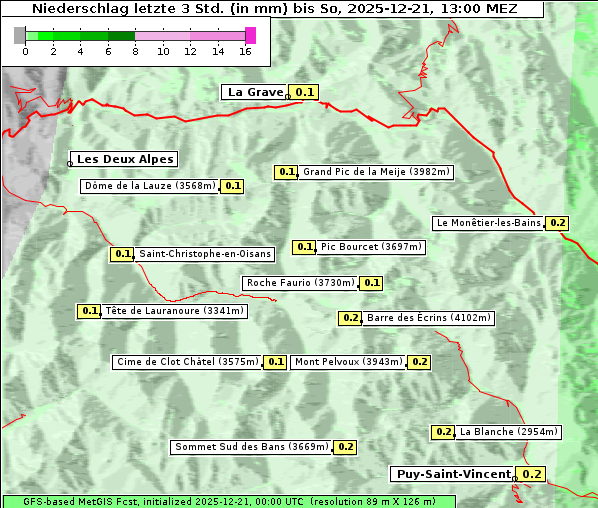 Niederschlag, 21. 12. 2025