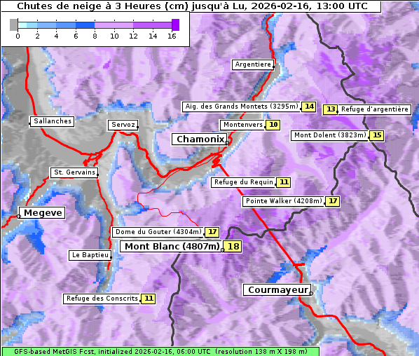 Neuschnee, 16. 2. 2026