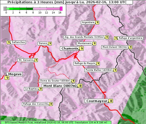 Niederschlag, 16. 2. 2026