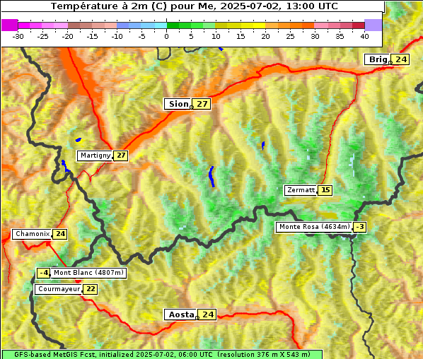 Temperatur, 2. 7. 2025