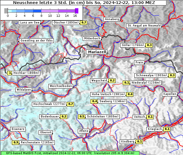 Neuschnee, 22. 12. 2024