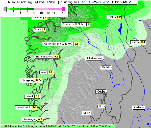 Niederschlag, 2. 1. 2025