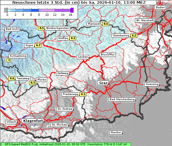 Neuschnee, 10. 1. 2026