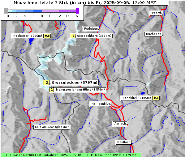Neuschnee, 5. 9. 2025