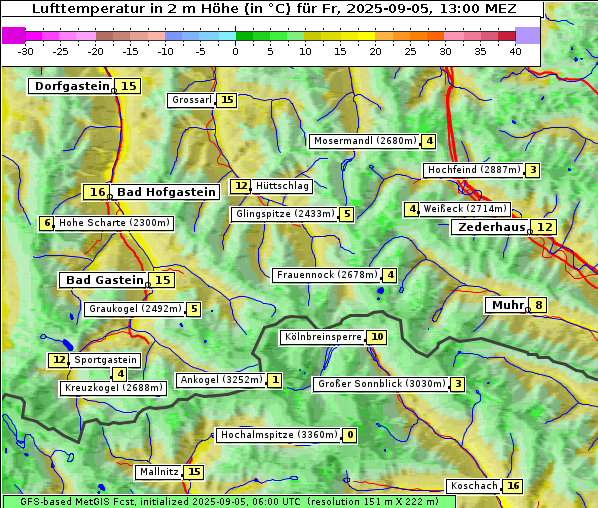 Temperatur, 5. 9. 2025