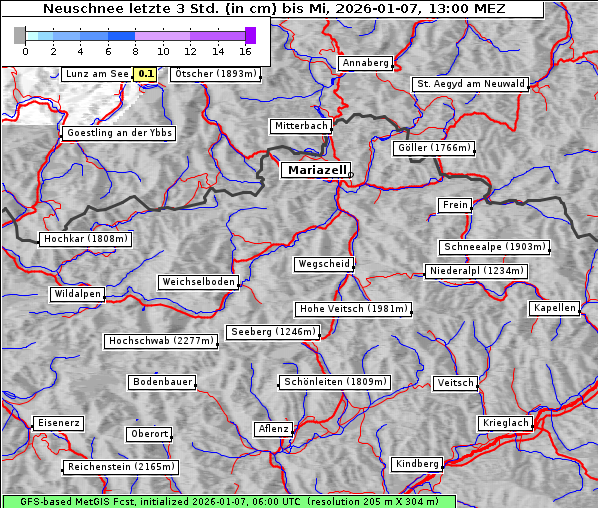 Neuschnee, 7. 1. 2026