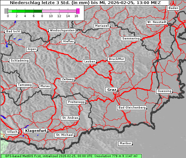 Niederschlag, 25. 2. 2026