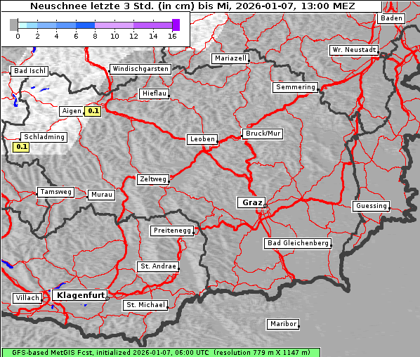 Neuschnee, 7. 1. 2026