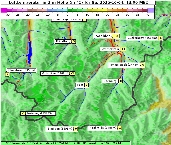 Temperatur, 4. 10. 2025
