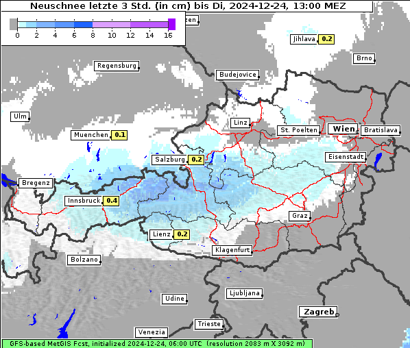 Neuschnee, 24. 12. 2024