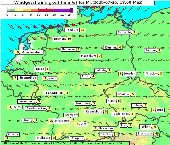 Wind, 30. 7. 2025