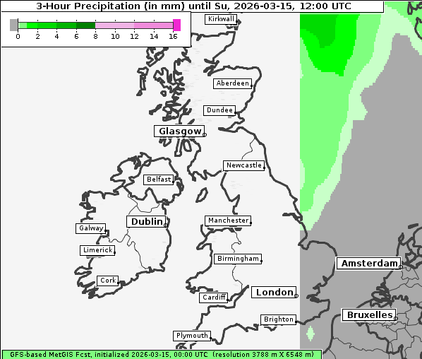 Niederschlag, 15. 3. 2026