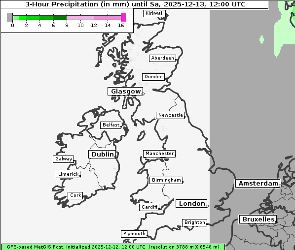 Niederschlag, 13. 12. 2025