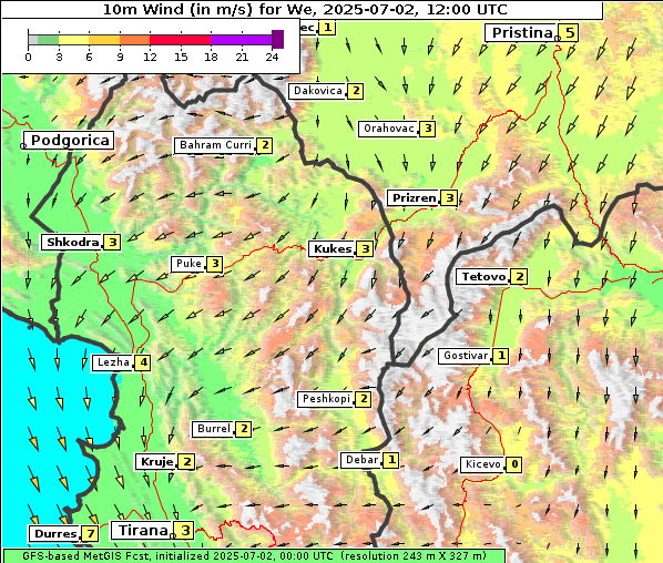 Wind, 2. 7. 2025