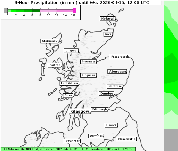 Niederschlag, 15. 4. 2026