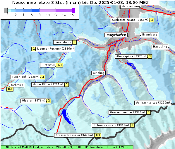 Neuschnee, 23. 1. 2025