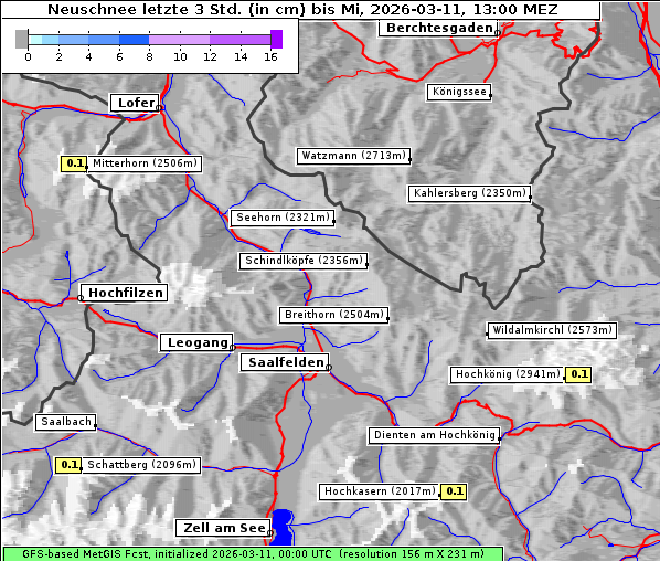 Neuschnee, 11. 3. 2026