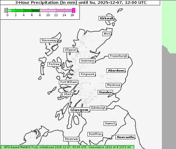 Niederschlag, 7. 12. 2025