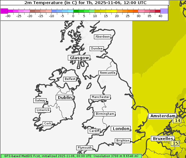 Temperatur, 6. 11. 2025