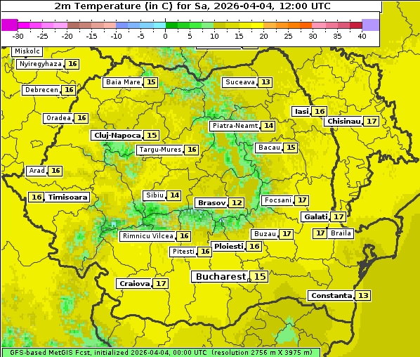 Temperatur, 4. 4. 2026