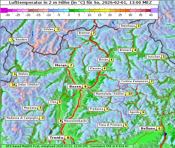 Temperatur, 1. 2. 2026