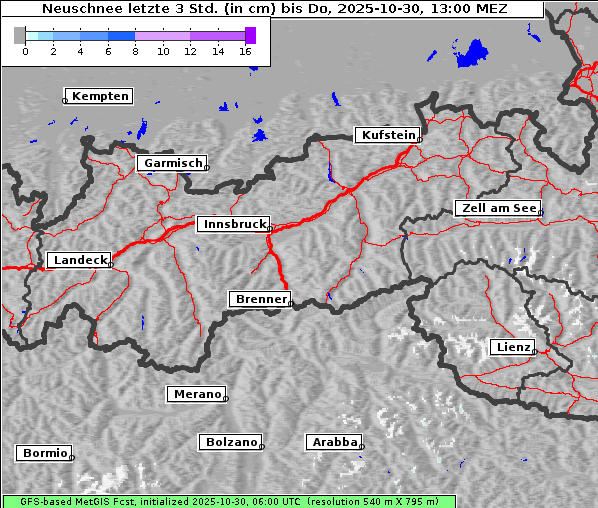 Neuschnee, 30. 10. 2025
