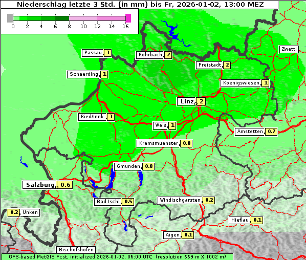 Niederschlag, 2. 1. 2026