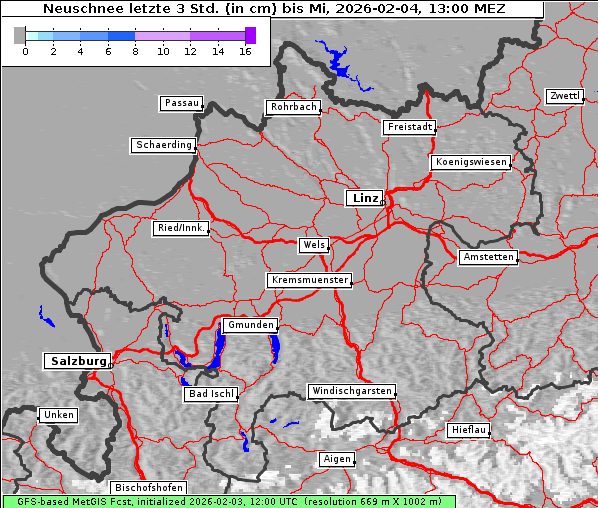Neuschnee, 4. 2. 2026