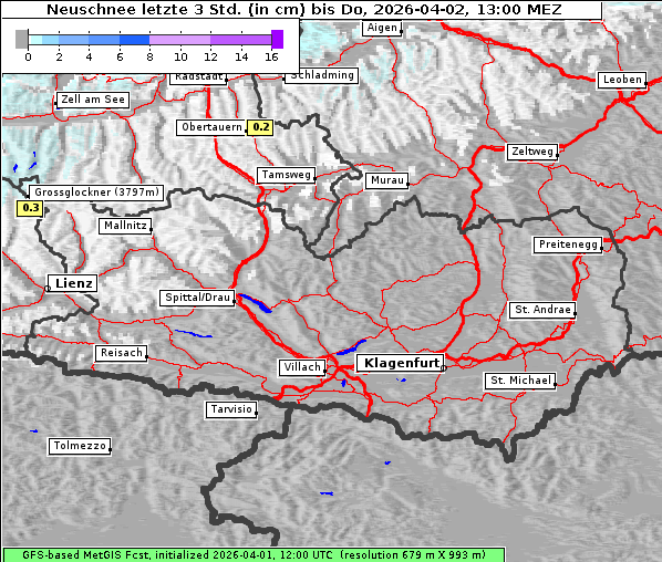 Neuschnee, 2. 4. 2026