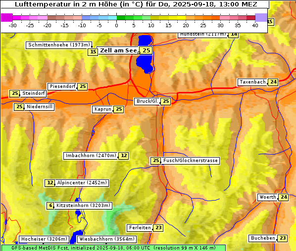 Temperatur, 18. 9. 2025