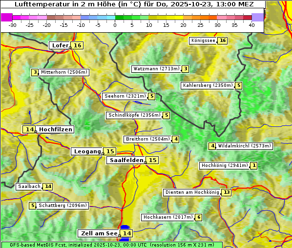 Temperatur, 23. 10. 2025