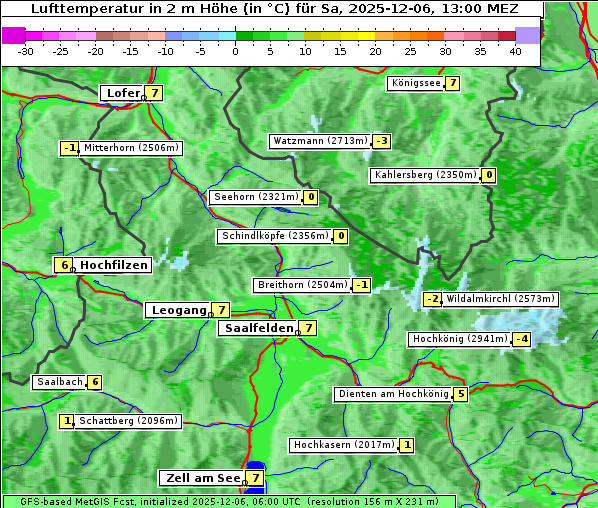 Temperatur, 6. 12. 2025