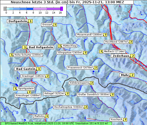Neuschnee, 21. 11. 2025