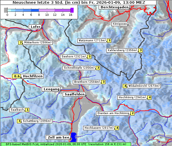 Neuschnee, 9. 1. 2026
