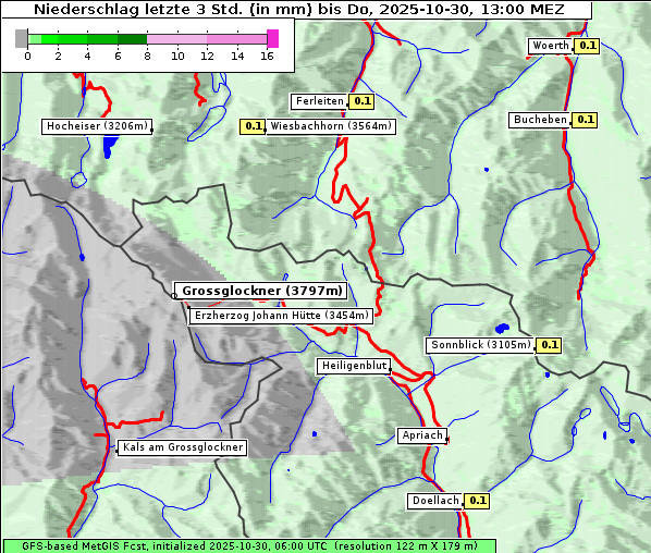 Niederschlag, 30. 10. 2025