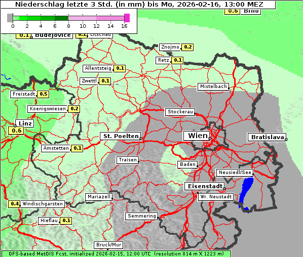 Niederschlag, 16. 2. 2026