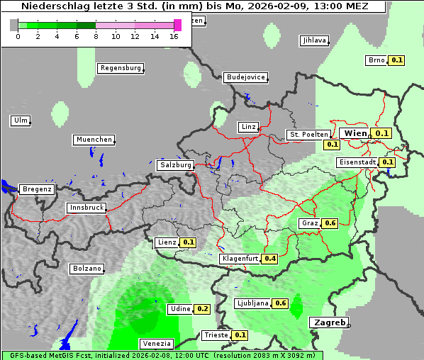 Niederschlag, 9. 2. 2026