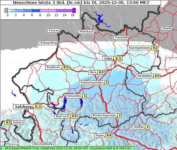 Neuschnee, 30. 12. 2025