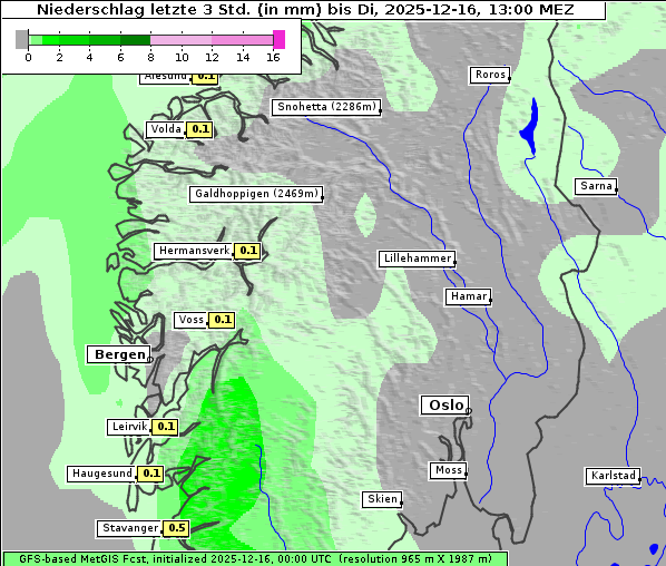 Niederschlag, 16. 12. 2025