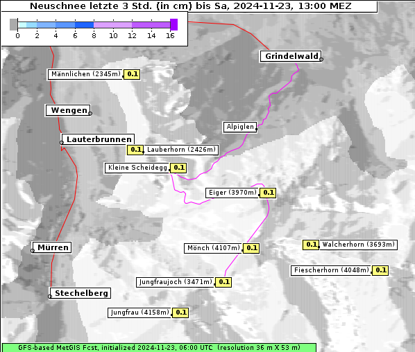 Neuschnee, 23. 11. 2024