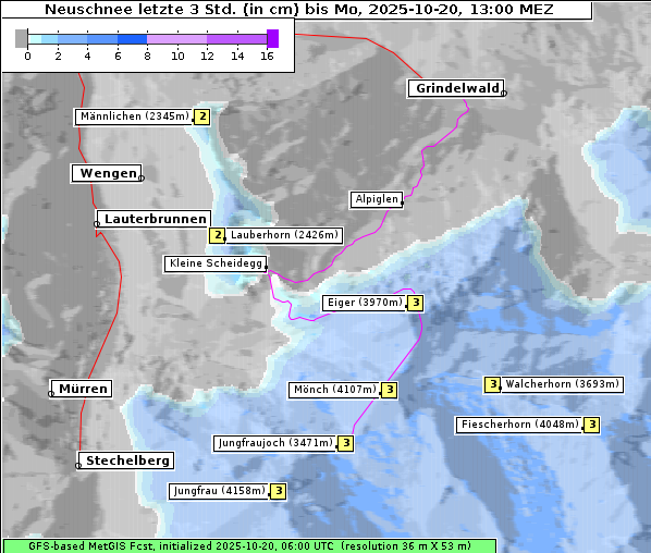 Neuschnee, 20. 10. 2025