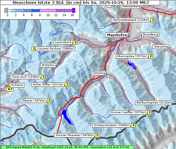 Neuschnee, 26. 10. 2025